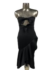 Asos Damen Kleid Größe Medium 12 Schwarz Ballkleid NEU EU40 UVP 59£