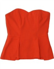 Warehouse Damen trägerloses Korsett Top UK 12 Medium orange Polyester DR49