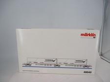 Märklin Spur H0 48040 Doppel-Einheit Kombirail Sattelauflieger in OVP