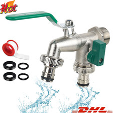 Doppel Wasserhahn Garten  3/4