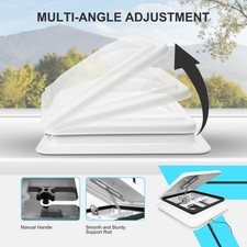 Dachfenster Dachluke Dachhaube 12V Ventilator Wohnmobildach Luke Fenster  42CM