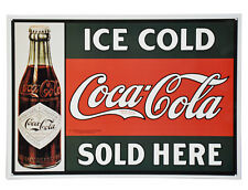 Coca-Cola Schild 30 x 40 cm groß Werbung Reklame USA licensed Poster *516