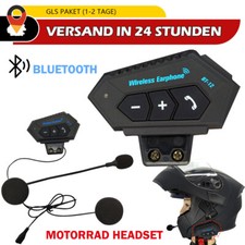 Motorrad Helm Headset Bluetooth 4.1 Motorradhelm Kopfhörer Freisprecheinrichtung