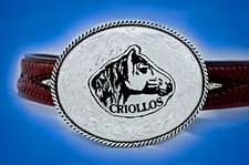Buckle Criollo Motiv neu aus Sterlingsilber