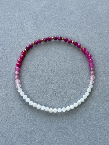 Armband rubin rosa - rubin,
