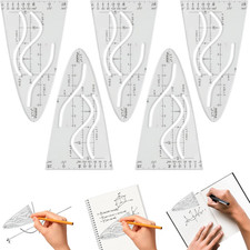 5 Stück Parabelschablone