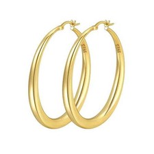 Stylische Creolen 925 Sterling