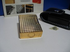 Dupont Feuerzeug Linie 1, vergoldet, mit Etui, NEUWERTIG !!