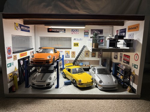Diorama werkstatt mit - 1:18,