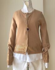 WITTY KNITTERS Wolle Kaschmir ? Strickjacke  Pailletten ?Gr. S 36  ? ungetr.