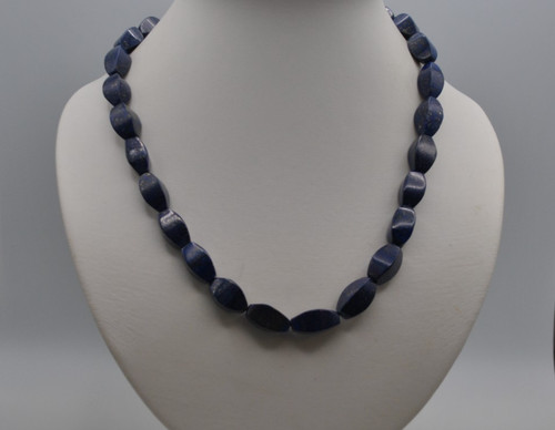 Lapis halskette mit glatt - mit,