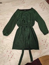 Kleid gr.L  grün Glamour Glitzer Party Festlich Shein Neu