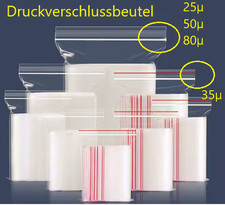 Druckverschlussbeutel 25 35 50