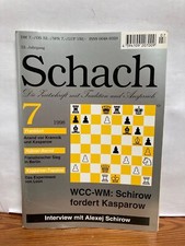 Schach die Zeitschrift und Anspruch Heft 7 1998