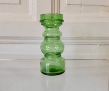 Glas Leuchter Kerzenhalter made in Italy Kerzenständer Vase Vintage