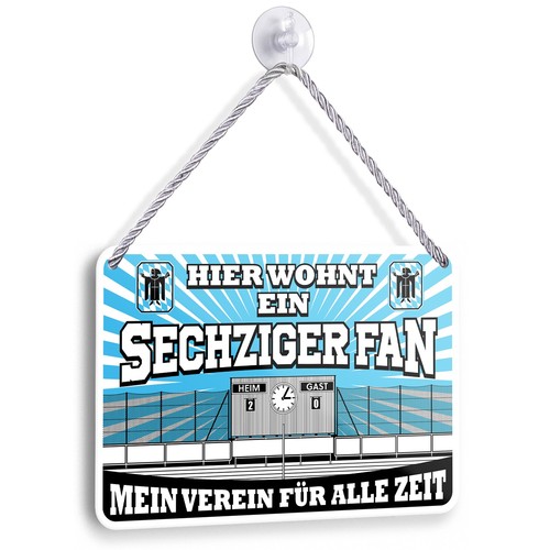 Blechschild sechziger fan - blechschild,