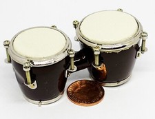 Paar Miniatur Bongo Trommeln