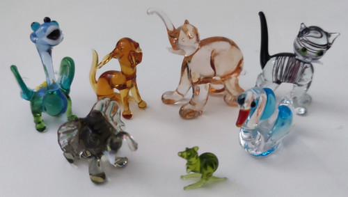Kleine glasfiguren - kleine,