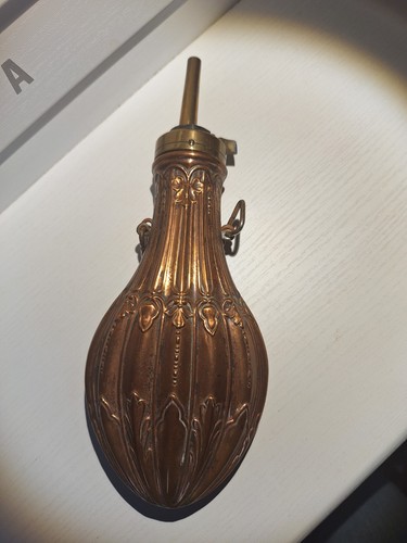 Pulverflasche antik messing - pulverflasche,