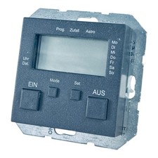 Gira 385 XX Elektronische Zeitschaltuhr Komplett / schwarz