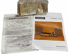 DDR Bedienungsanleitung -ZIPHONA COMBO 923 - mit Antistatiktuch und Urkunde 1984