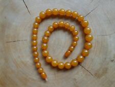 Amber Natur Bernstein Kette Kugel 34 Gr. Honig Butterscotch sehr sauber