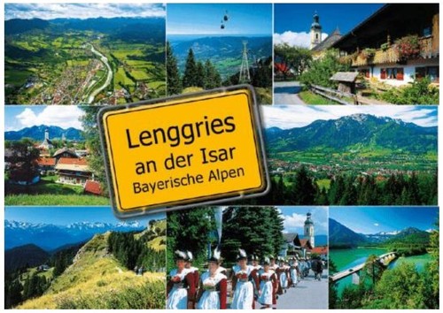 Lenggries ortsschild gemeinde - lenggries,