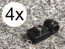 Lego 4 x 4081 4081a 4081b 1 x 1 mit Öse - rot weiß blau altgrau schwarz gelb