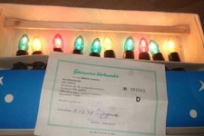 DDR NARVA Party-Lichterkette, 10 Lampen, farbig, Originalkarton, KULT!