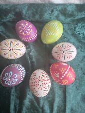 7 Stück sorbische Ostereier -