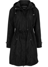 leicht wattierte Jacke mit Kapuze Gr. 38 Schwarz Damenjacke Mantel Neu