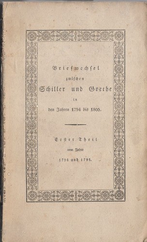 Briefwechsel zwischen schiller - briefwechsel,