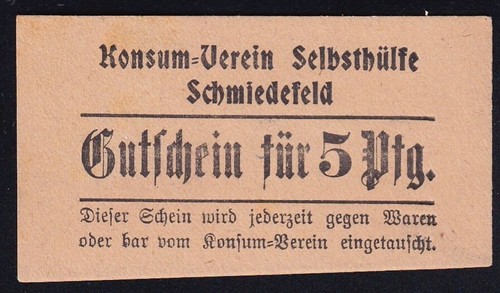 Schmiedefeld pfennig 1917 - pfennig,