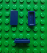 6x Lego Fliese - 1x2 - dark