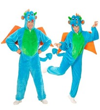 Drachen Kostüm Overall Damenkostüm Herrenkostüm Straßenkarneval Fasching