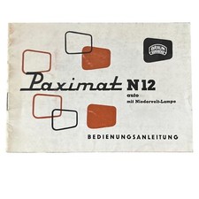 Braun Paximat N 12 auto  - Anleitung