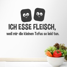  Wandtattoo Spruch "Ich esse
