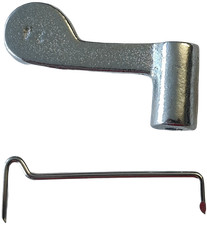 Vorreiber Metall 14mm Ansatz +