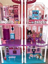 Mattel Barbie Traumvilla Puppenhaus Schloss Puppen Möbel viel Zubehör