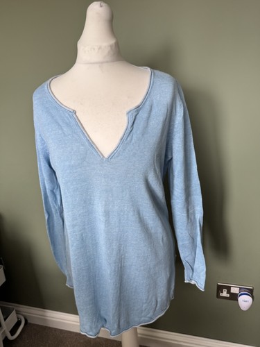 Blaue pullover leinen - blaue,