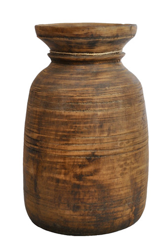 Vase holz handmade water pot - vase,