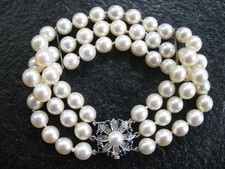 Perlenarmband Gold 585 Diamant