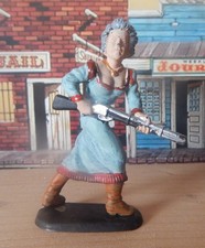 Atlantic aus der seltenen Outlaw Serie Wild West Frau bemalt 60mm 1/32