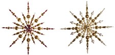 Rayher Bastelset Perlen Drahtstern / Steckstern 15 cm rot oder gold