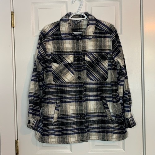 Divided navy white plaid - h&m,