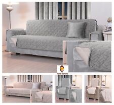 Weiches Plüschfell gesteppt wasserdicht rutschfest Möbel Sofa Stuhlschutz