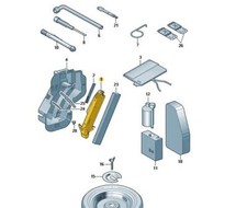 Original Wagenheber VW Tiguan 5N0011031D Neu