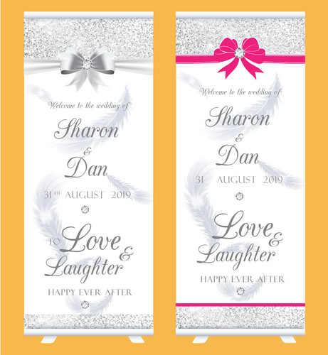 Hochzeit roller banner - 80,