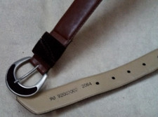 Original Schuchard & Friese 1986 Damen Gürtel Brau Top Zustand Echt Leder