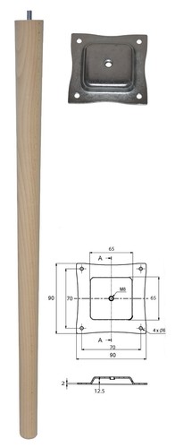 Holzbeine füße konisch - /,